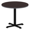 Alera® Reversible Laminate Table Top, Round, 35.5" Diameter, Espresso/Walnut Tables-Multipurpose & Training Tables - Office Ready
