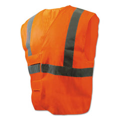 Boardwalk® Class 2 Safety Vests, Standard, Orange/Silver