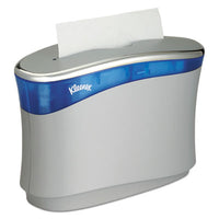 Kleenex® Reveal™ Countertop Folded Towel Dispenser, 13.3 x 5.2 x 9, Soft Gray/Translucent Blue Towel Dispensers-Multifold - Office Ready