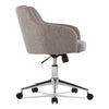 Alera® Captain Series Mid-Back Chair, Supports Up to 275 lb, 17.5" to 20.5" Seat Height, Gray Tweed Seat/Back, Chrome Base Chairs/Stools-Office Chairs - Office Ready