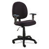 Alera® Essentia Series Swivel Task Chair with Adjustable Arms, Supports Up to 275 lb, 17.71" to 22.44" Seat Height, Black Chairs/Stools-Office Chairs - Office Ready