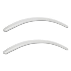Alera® Neratoli Series Replacement Arm Pads, Faux Leather, 1.77w x .59d x 15.15h, White, 1 Pair