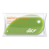 slice® Safety Cutters, Fixed, Non Replaceable Micro Safety Blade, Ceramic, Green Knives-Fixed Blade Utility/Box Cutter - Office Ready