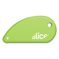 slice® Safety Cutters, Fixed, Non Replaceable Micro Safety Blade, Ceramic, Green