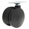 Alera® Casters for Height-Adjustable Table Bases, Black, 4/Set Casters & Glides-Office Furniture Casters - Office Ready