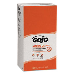 GOJO® NATURAL ORANGE™ Pumice Hand Cleaner Refill, Citrus Scent, 5,000 mL, 2/Carton