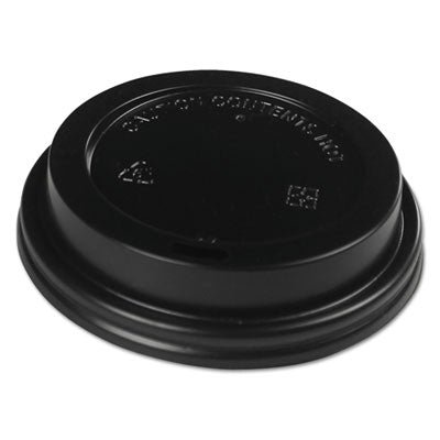 Boardwalk® Hot Cup Lids, Fits 10 oz to 20 oz Hot Cups, Black, 1,000/Carton Cup Lids-Hot Cup - Office Ready