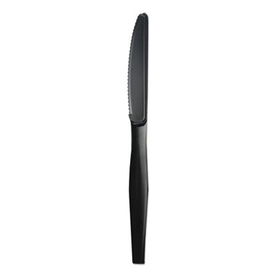 Boardwalk® Heavyweight Polypropylene Cutlery, Knife, Black, 1000/Carton Utensils-Disposable Knife - Office Ready