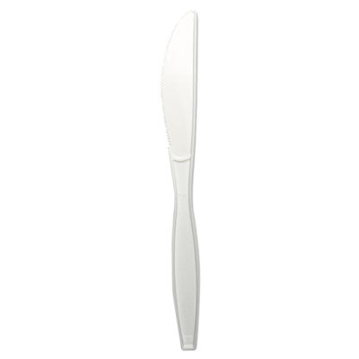 Boardwalk® Heavyweight Polypropylene Cutlery, Knife, White, 1000/Carton Utensils-Disposable Knife - Office Ready