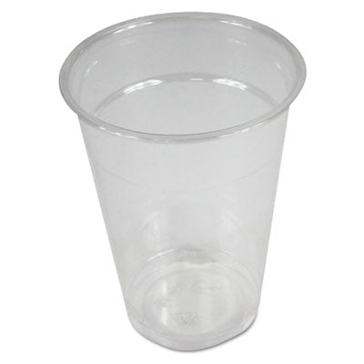 Boardwalk® Clear Plastic Cold Cups, 9 oz, PET, 20 Cups/Sleeve, 50 Sleeves/Carton Cups-Cold Drink, Plastic - Office Ready