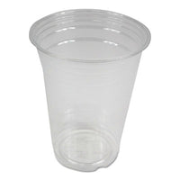 Boardwalk® Clear Plastic Cold Cups, 16 oz, PET, 20 Cups/Sleeve, 50 Sleeves/Carton Cups-Cold Drink, Plastic - Office Ready