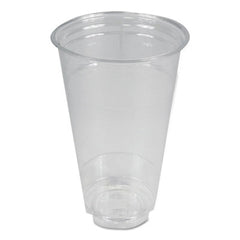 Boardwalk® Clear Plastic Cold Cups, 24 oz, PET, 12 Cups/Sleeve, 50 Sleeves/Carton