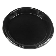 Boardwalk® Hi-Impact Plastic Dinnerware, Plate, 10" dia, Black, 500/Carton