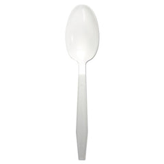 Boardwalk® Heavyweight Polypropylene Cutlery, Teaspoon, White, 1000/Carton