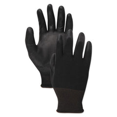 Boardwalk® Palm Coated HPPE Gloves, Salt and Pepper/Black, Size 8 (Medium), 1 Dozen