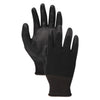 Boardwalk® Palm Coated HPPE Gloves, Salt and Pepper/Black, Size 8 (Medium), 1 Dozen Gloves-Work, Fabric - Office Ready