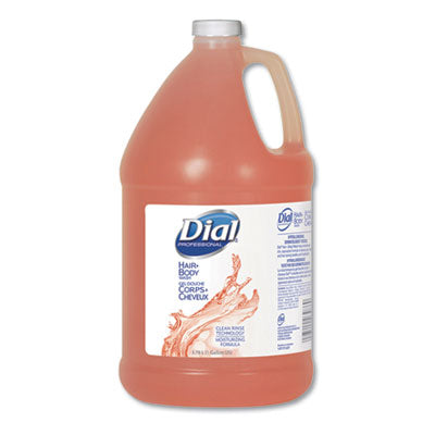 Dial® Professional Hair + Body Wash, Neutral Scent, 1 gal, 4/Carton Personal Soaps-Liquid - Office Ready