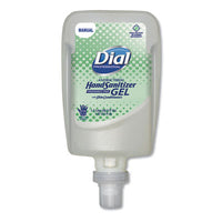 Dial® Professional Antibacterial Gel Hand Sanitizer Refill for FIT Manual Dispenser, 1.2 L, Fragrance-Free, 3/Carton Hand Sanitizer Refills, Moisturizing Gel - Office Ready