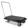 deflecto® Heavy-Duty Platform Cart, 300 lb Capacity, 21 x 32.5 x 37.5, Black Platform Trucks - Office Ready