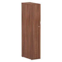 Alera® Valencia™ Series Wardrobe, 11 7/8w x 23 7/8d x 65h, Modern Walnut Storage Cabinets & Lockers-Armoires & Wardrobe Cabinets - Office Ready