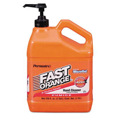 FAST ORANGE® Pumice Hand Cleaner, Citrus Scent, 1 gal Dispenser Cleaners & Detergents-Disinfectant/Sanitizer - Office Ready