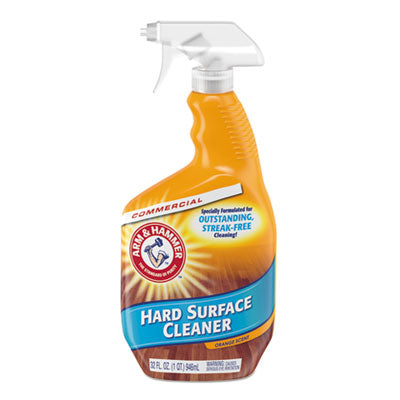 Arm & Hammer™ Hard Surface Cleaner, Orange Scent, 32 oz Trigger Spray Bottle, 6/CT Floor Cleaners/Degreasers - Office Ready