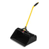 Rubbermaid® Commercial Maximizer™ Heavy-Duty Stand Up Debris Pan, 20.44w x 29h, Plastic, Yellow/Black Dustpans-Hopper - Office Ready