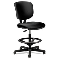 HON® Volt® Series Leather Adjustable Task Stool, Supports Up to 275 lb, 22.88