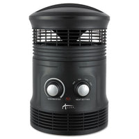 Alera® 360° Circular Fan Forced Heater, 750 W, 8 x 8 x 12, Black Fan Forced Heaters - Office Ready