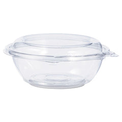 Dart® SafeSeal™ Tamper-Resistant, Tamper-Evident Bowls, Tamper-Evident Bowls with Dome Lid, 8 oz, 5.5" Diameter x 2.1"h, Clear, 240/Carton