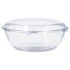 Dart® SafeSeal™ Tamper-Resistant, Tamper-Evident Bowls, Tamper-Evident Bowls with Dome Lid, 48 oz, 8.9" Diameter x 3.4"h, Clear, 100/Carton Food Containers-Storage Base/Lid Combo, Plastic - Office Ready