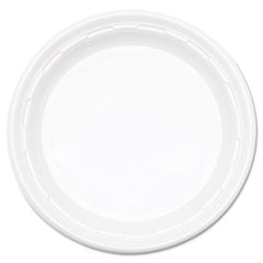 Dart® Famous Service® Impact Plastic Dinnerware, Plate, 10.25" dia, White, 500/Carton