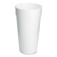 Dart® Foam Drink Cups, 20 oz, White, 500/Carton Cups-Hot/Cold Drink, Foam - Office Ready