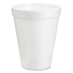 Dart® Foam Drink Cups, 6 oz, White, 25/Bag, 40 Bags/Carton