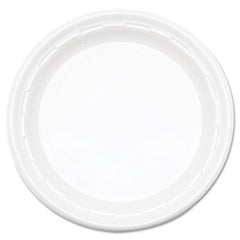 Dart® Famous Service® Impact Plastic Dinnerware, Plate, 6" dia, White, 125/Pack, 8 Packs/Carton