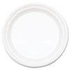 Dart® Famous Service® Impact Plastic Dinnerware, Plate, 6" dia, White, 125/Pack, 8 Packs/Carton Dinnerware-Plate, Plastic - Office Ready