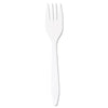 Dart® Style Setter® Mediumweight Plastic Cutlery, White, 1000/Carton Utensils-Disposable Fork - Office Ready