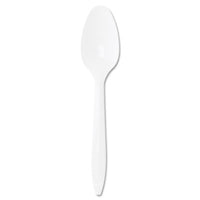 Dart® Style Setter® Mediumweight Plastic Cutlery, White, 1000/Carton Utensils-Disposable Teaspoon - Office Ready