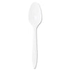 Dart® Style Setter® Mediumweight Plastic Cutlery, White, 1000/Carton Utensils-Disposable Teaspoon - Office Ready