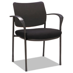 Alera® IV Series Guest Chairs, 24.8" x 22.83" x 32.28", Black Seat, Black Back, Black Base, 2/Carton