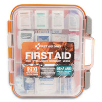 First Aid Only™ ANSI Class A Bulk First Aid Kit, 210 Pieces, Plastic Case First Aid Kits-Commercial Kit - Office Ready