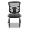 Alera® Elusion Mesh Nesting Chairs, Supports Up to 275 lb, Black, 2/Carton Chairs/Stools-Folding & Nesting Chairs - Office Ready