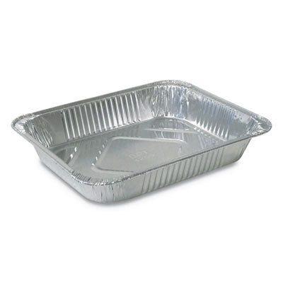 Durable Packaging Aluminum Steam Table Pans, Half-Size Medium, 2.19