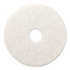 Boardwalk® Polishing Floor Pads, 14" Diameter, White, 5/Carton Floor Pads-Burnish/Buff - Office Ready