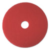 Boardwalk® Buffing Floor Pads, 14" Diameter, Red, 5/Carton Floor Pads-Burnish/Buff - Office Ready