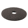 Boardwalk® High Performance Stripping Floor Pads, 17" Diameter, Black, 5/Carton Floor Pads-Scrub/Strip - Office Ready