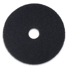 Boardwalk® Stripping Floor Pads, 15" Diameter, Black, 5/Carton