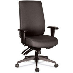 Alera® Wrigley Series 24/7 High Performance High-Back Multifunction Task Chair, Supports 300 lb, 17.24" to 20.55" Seat, Black