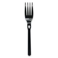 WeGo Fork WeGo PS, Fork, Black, 1000/Carton Disposable Forks - Office Ready