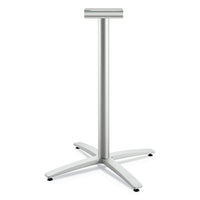 HON® Between™ Standing Height X-Base, 32.68w x 41.12h, Silver Communal-Work & Training Table Bases/Legs - Office Ready